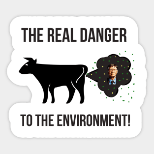 Cow farts Sticker